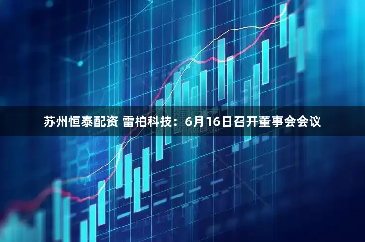 苏州恒泰配资 雷柏科技：6月16日召开董事会会议