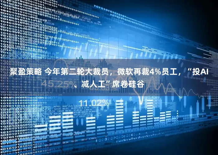 聚盈策略 今年第二轮大裁员，微软再裁4%员工，“投AI、减人工”席卷硅谷